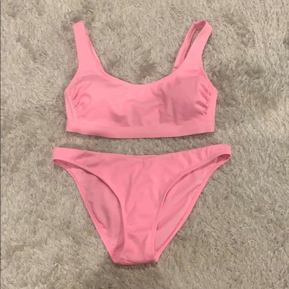 Pink bathing suit